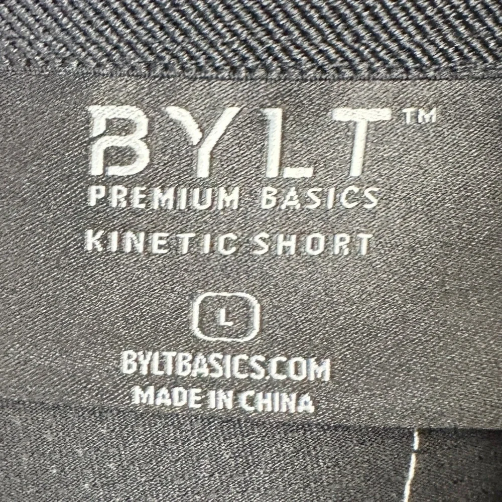 BYLT Kinetic Shorts Mens Large Grey Heather Chino Performance Athletic Stretch
